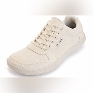 WHITIN Men's Wide Barefoot Canvas Minimalist Sneakers- Size 11